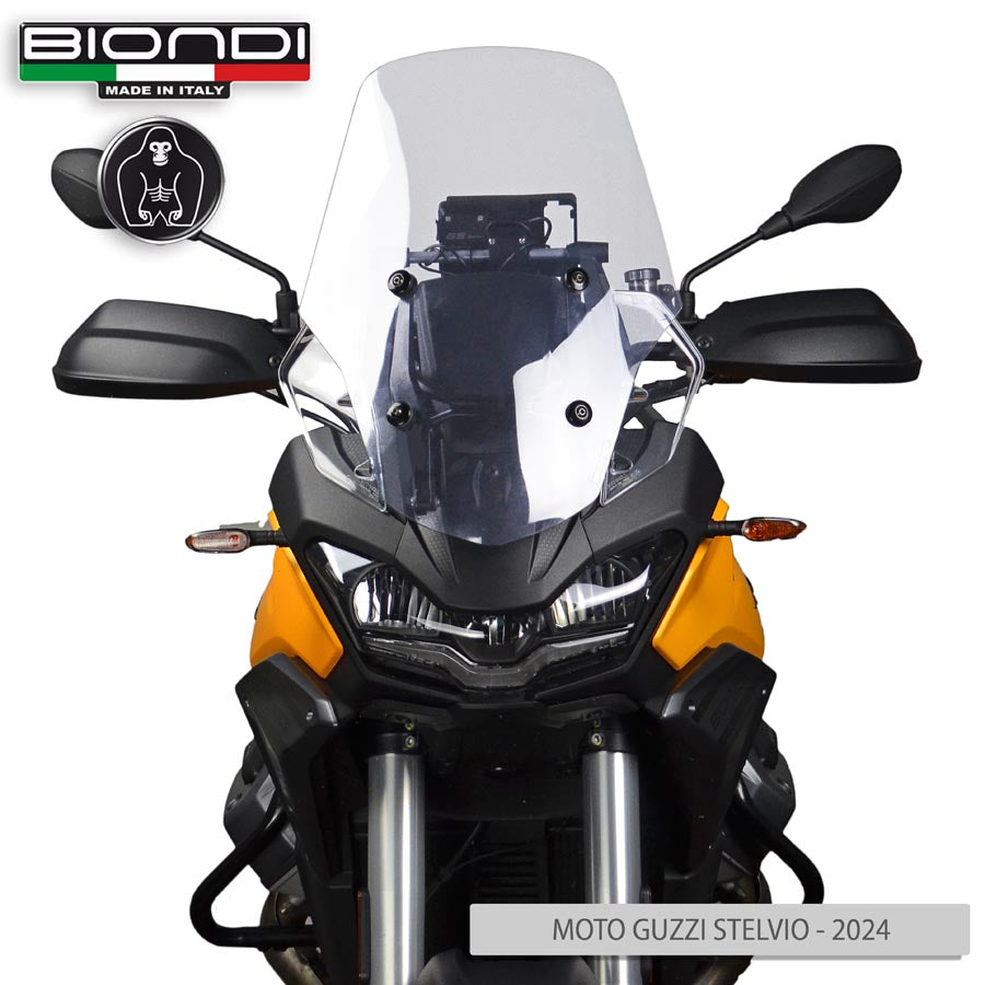 Biondi Cupolino Touring Trasparente Moto Guzzi Stelvio 2024 +6 cm