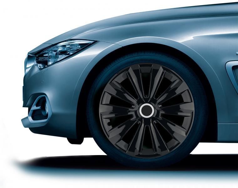 Cora Set of 4 15'' Delta Black Wheel Covers