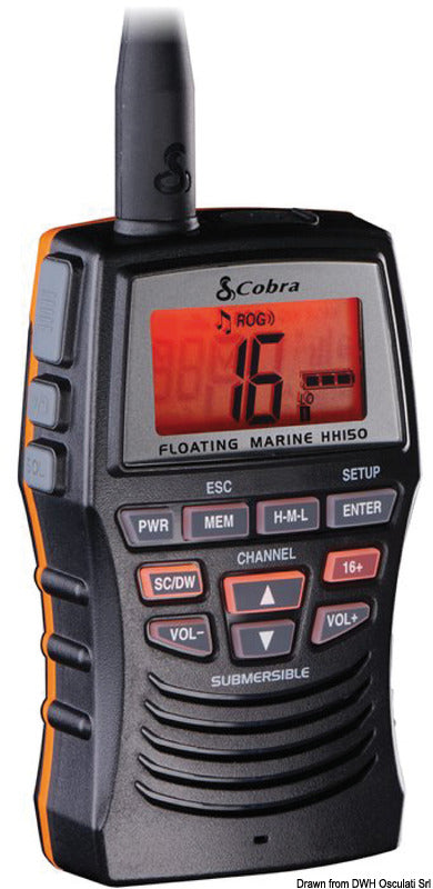 Cobra Bluebound 150E VHF Portatile Galleggiante IPx7 3W