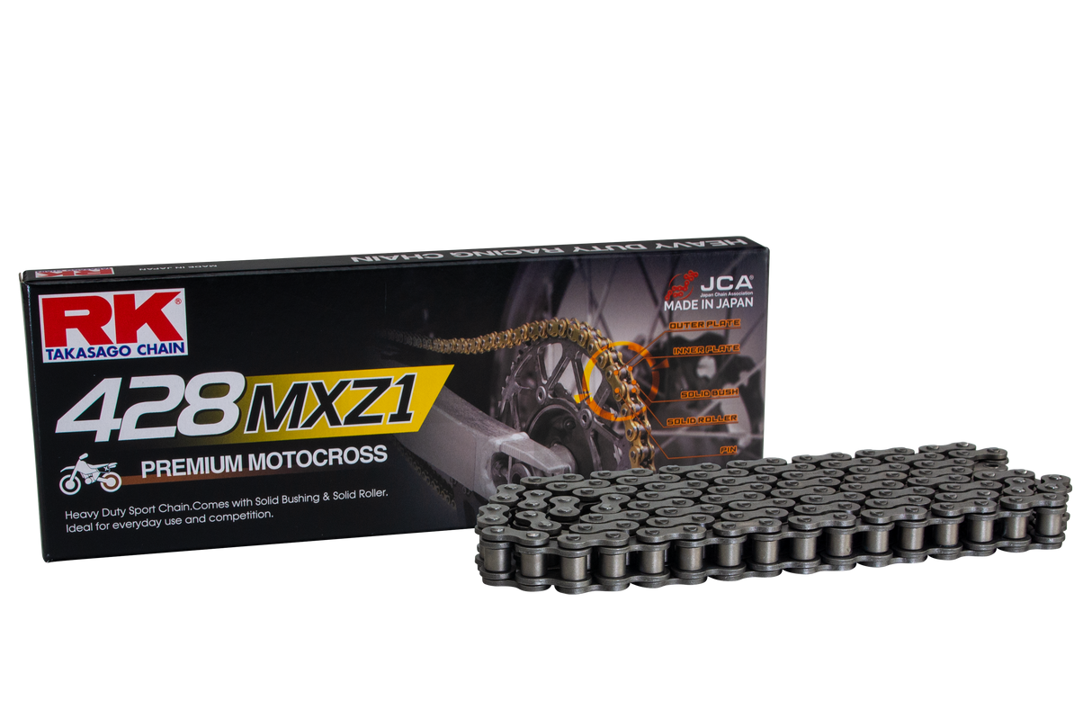 Cadena de transmisión Rk Takasago 428MXZ1-136 CL 136 eslabones