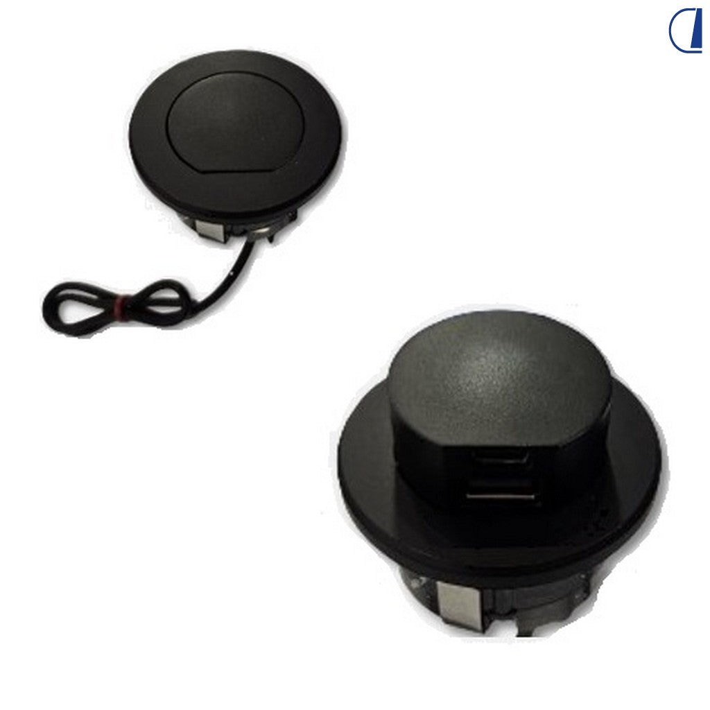 Di-Tec Presa USB popup 12V doppia 2,1A tipo A e tipo C