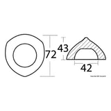 Osculati Max/Prop Propelleranode 43.224.41