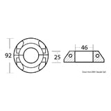 Osculati Anello per piede Volvo Sail Drive con elica Max-Prop 43.226.42 43.226.46