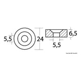 Osculati Unterlegscheibe Anode Mercury/Mariner/Mercruiser 43.239.13