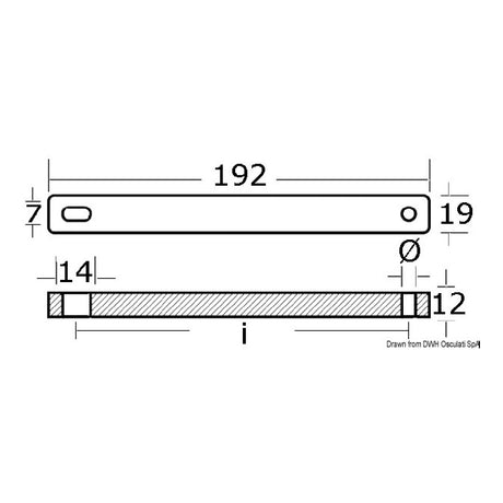 Osculati Anodo MERCURY / MARINER / MERCRUISER Barra 30/50 HP 2 e 4 tempi 43.252.71