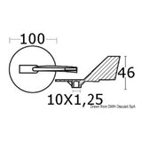 Osculati Flosse für Yamaha 150/225 PS 2/4 Takt 43.252.80