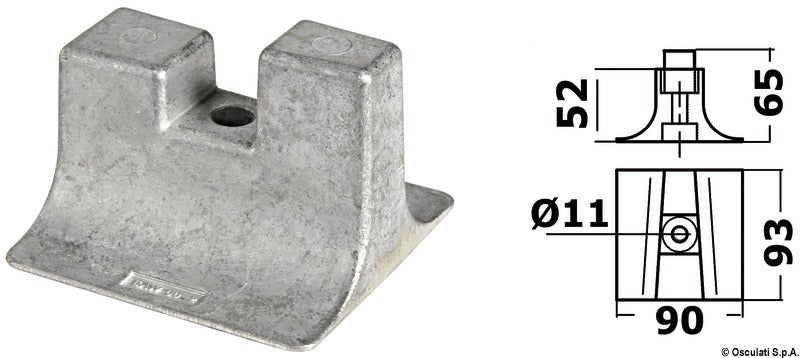 Osculati Ánodo de pie Yamaha 300/350 HP 43.252.97