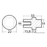 Ánodos de cilindro Osculati para Yamaha 80/250/300 HP 43.260.17
