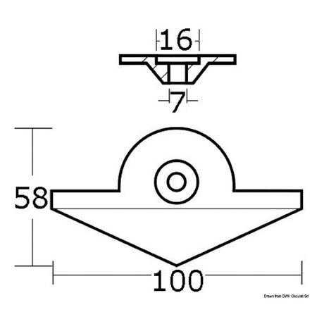 Osculati Anodo 9,9/15 HP 4 tempi 43.263.00