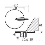 Osculati Pinna per motori Suzuki