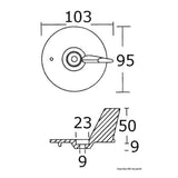 Osculati Pinna anodo Honda 25/50 HP 43.291.00