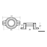 Osculati Anodo fuoribordo 737 per OMC 43.316.20