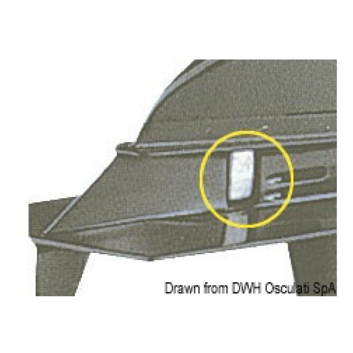 Osculati Anodenfuß 50-200 PS OMC / JOHNSON / EVINRUDE 43.317.00
