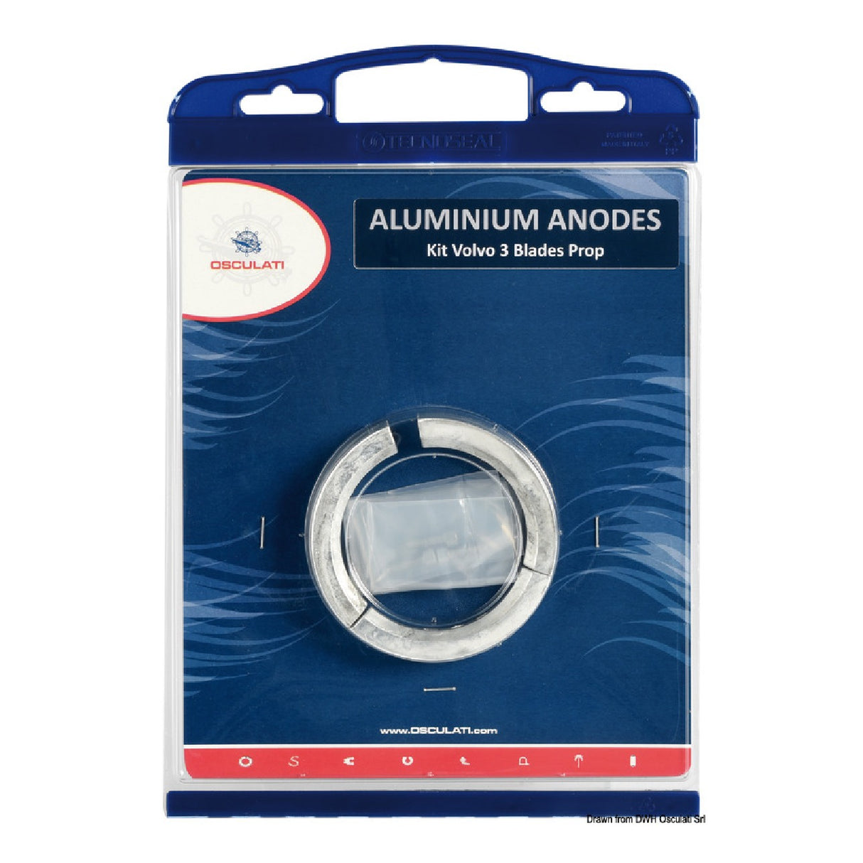 Osculati Volvo 3-Blatt-Propeller-Kit 43.347.00