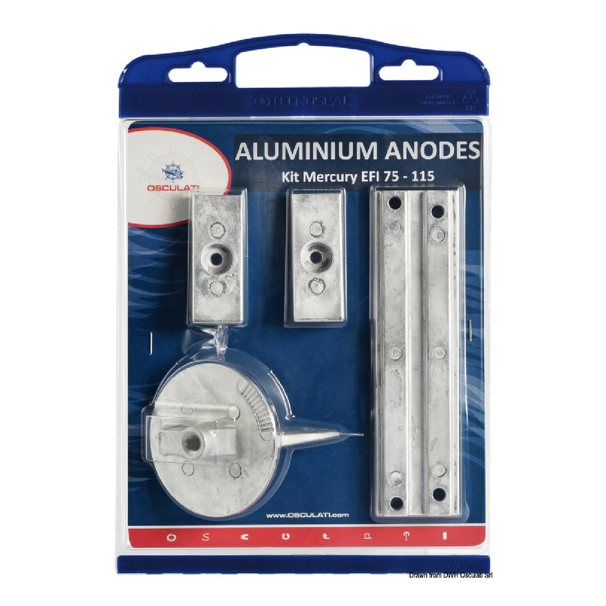 Osculati Anode Kit for Mercury