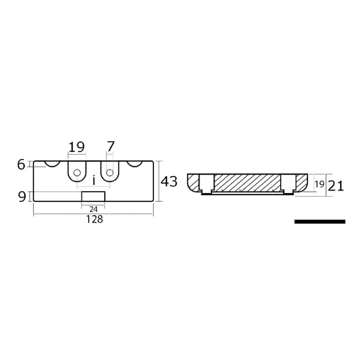 Osculati Anodo per Verado MERCURY/MARINER/MERCRUISER Verado 43.424.10