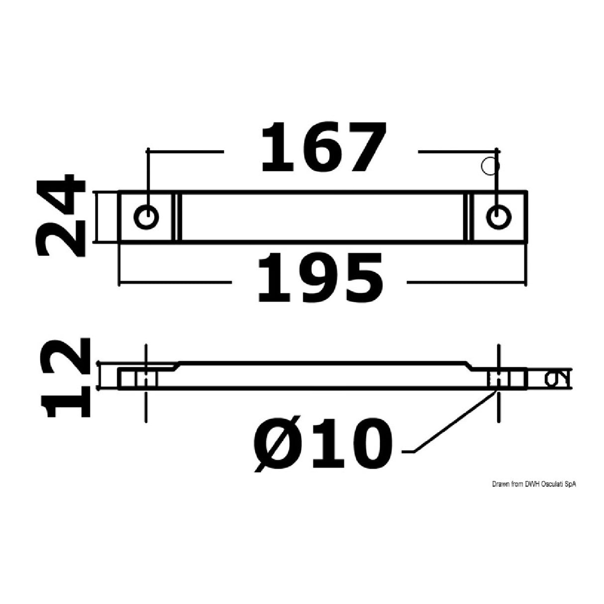Osculati Bar für MERCURY / MARINER / MERCRUISER Verado 43.424.20