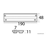Osculati Anode for Mercury/Mariner FB engine bar 30/200 HP 43.434.10