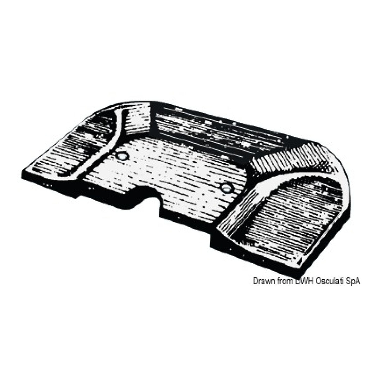 Placa interior/exterior Osculati para Alpha One 43.435.10