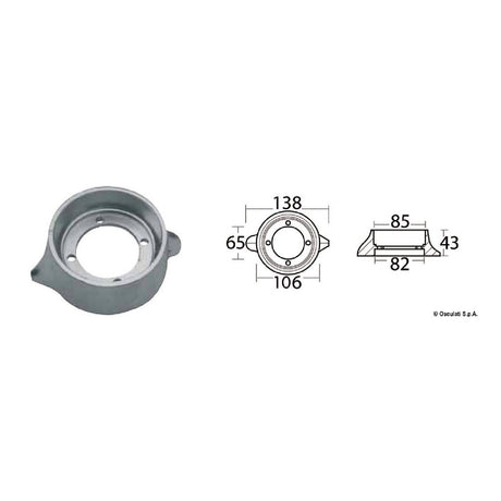 Osculati Anodo a collare per Sail Drive 43.529.00