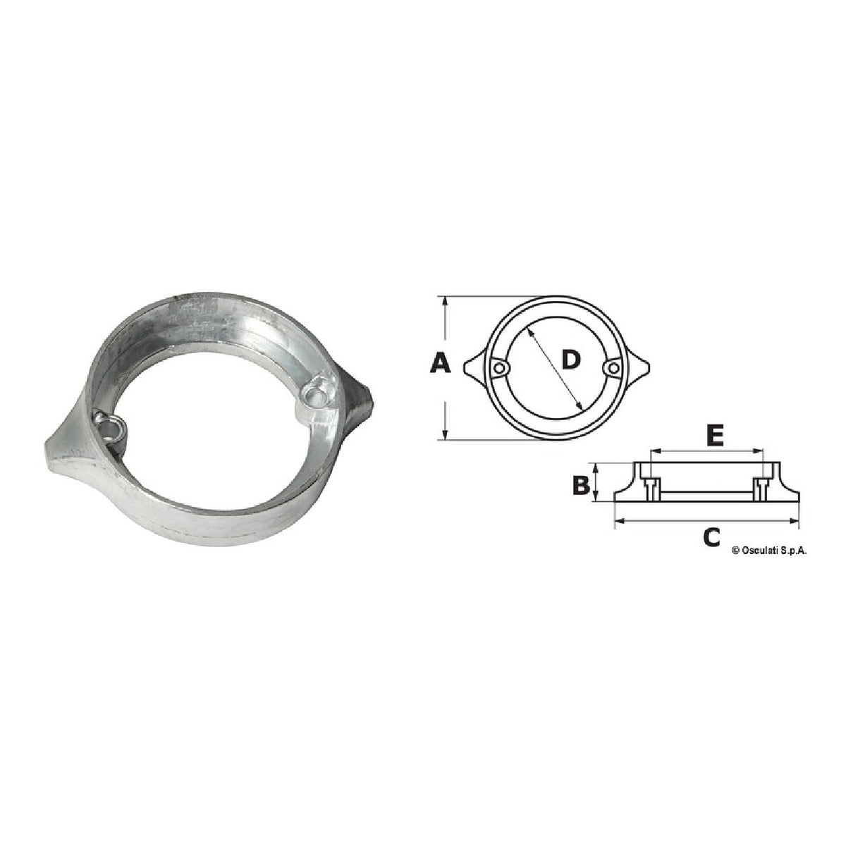 Ánodo Osculati para VOLVO Penta Duo Prop 875821 43.531.01
