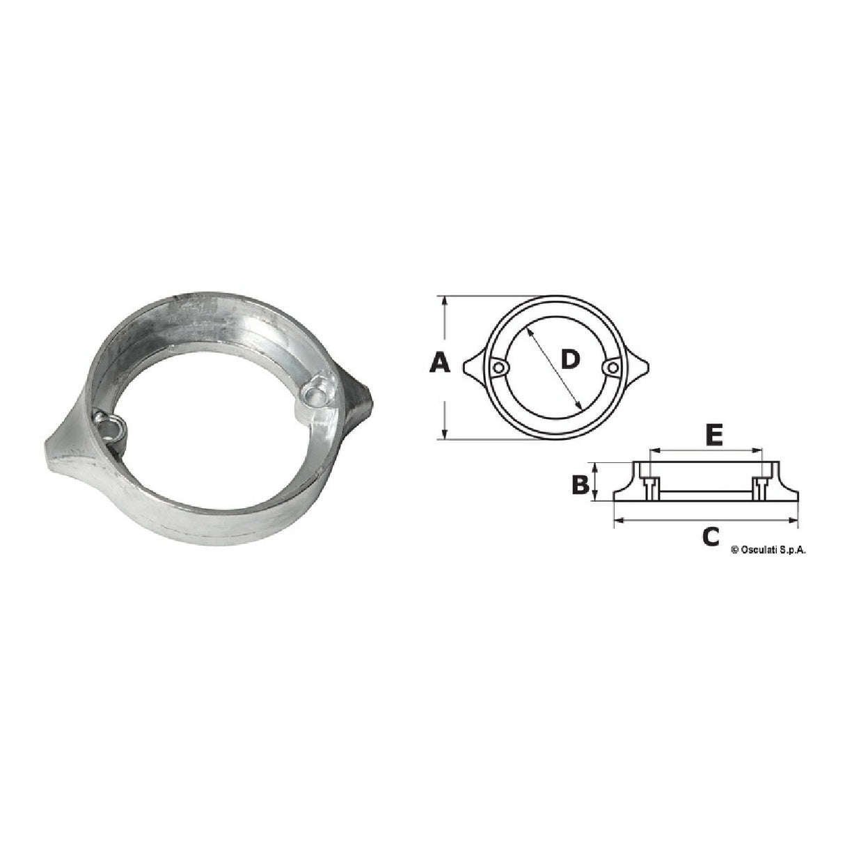 Ánodo Osculati para VOLVO Penta Duo Prop 875821 43.531.01