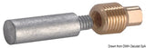 Osculati Volvo Anode 67 mm x Durchmesser 1/2 Zoll BSPT 43.540.10