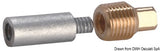 Osculati Volvo Ánodo 85 mm x diámetro 1/2 pulgada BSPT 43.540.11
