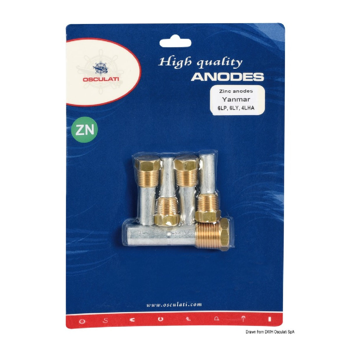 Osculati Kit zinco motori entrobordo 6LP/6LY/4LH 43.544.05