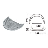 Osculati Anodenfuß Duo Prop / Cobra Fuß OMC 43.554.09
