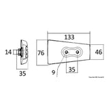 Osculati Anode für Volvo DP/DPH-Antrieb 43.554.13