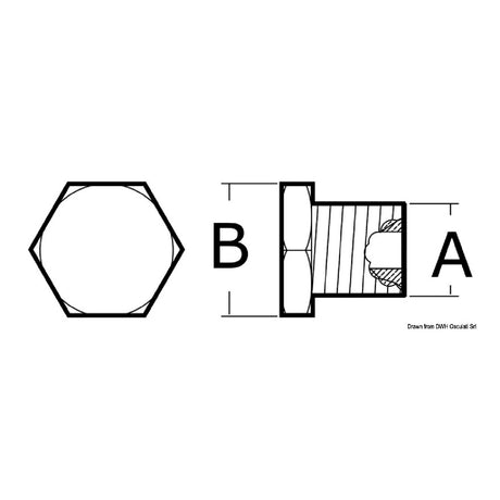 Osculati Tappo zinco refrigerante renault Marine 43.560.00