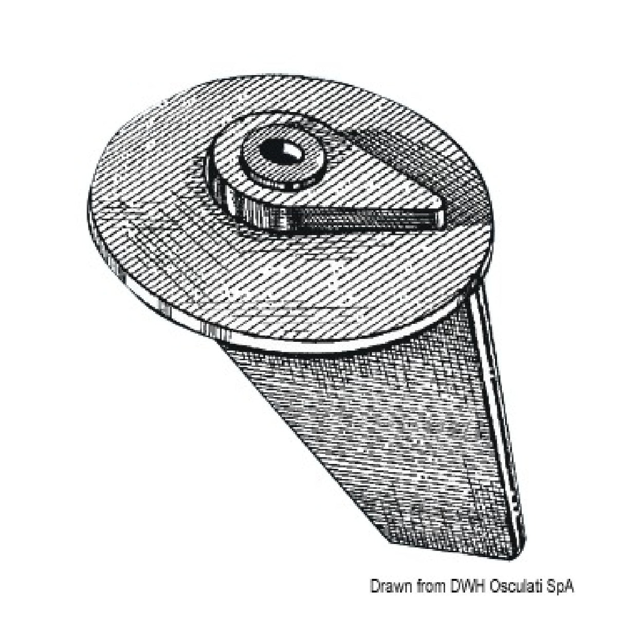 Osculati Pinna per 25/30 HP e 40/50 HP Mega 43.640.02