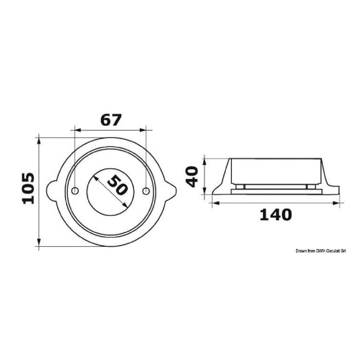 Osculati Fußkragen 43.760.01