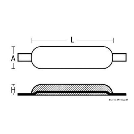 Osculati Anodo magnesio da saldare 43.908.02