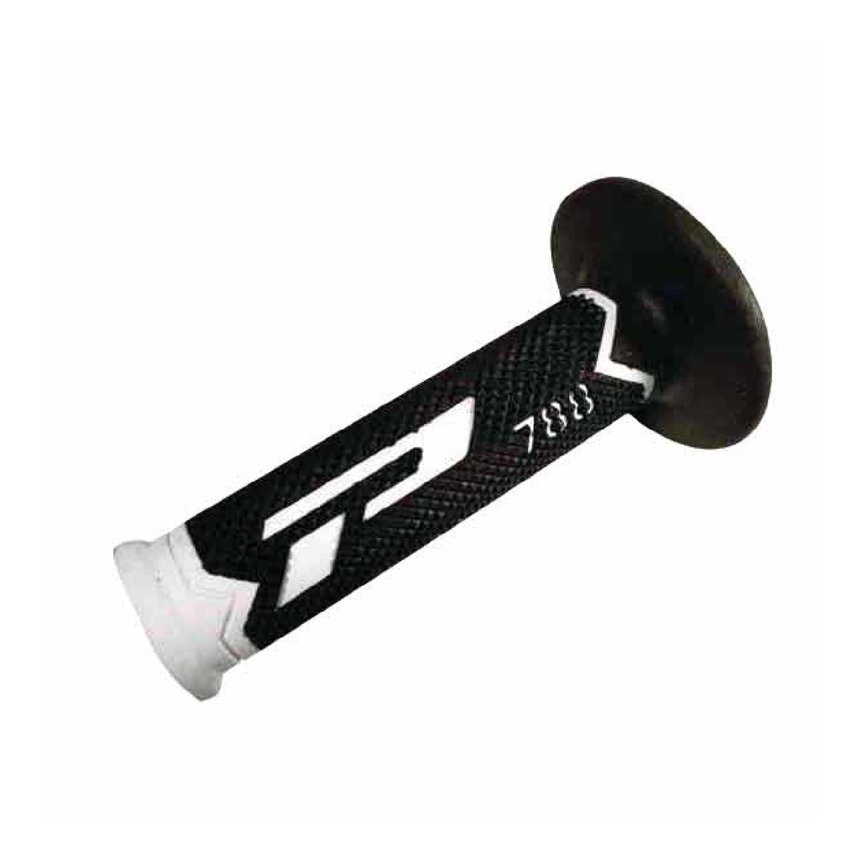 Puños de motocross Progrip 788 de triple densidad en blanco, negro y titanio