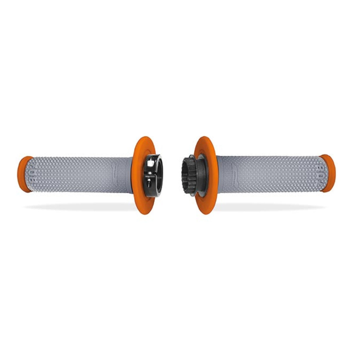 Puños de motocross Progrip 708 naranja-gris con sistema de bloqueo