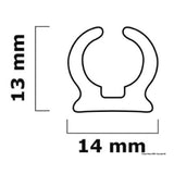 Tessilmare-Schiene zur Befestigung von Markisen, Verdecken und Kissen