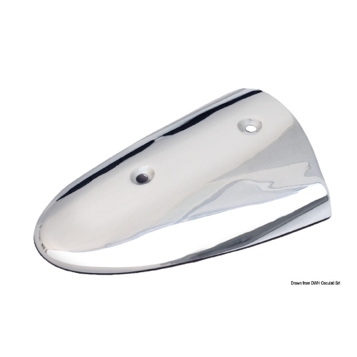 Terminal de perfil de guardabarros de acero inoxidable Tessilmare SPHAERA para base delgada