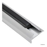 Osculati eloxiertes Aluminium-Kotflügelprofil 25 x 7 mm 6 m Stangen 44.485.26