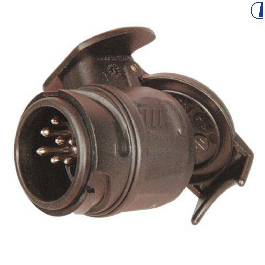 Di-Tec Adattatore mini 13 pin a 7 pin per roulotte, camper e barche