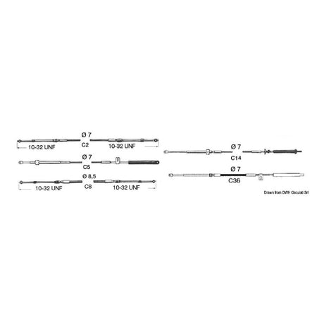 Ultraflex Cavo telecomando C2