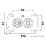 Ultraflex Watertight Double Hydraulic Hose Bulkhead Kit for Steering System