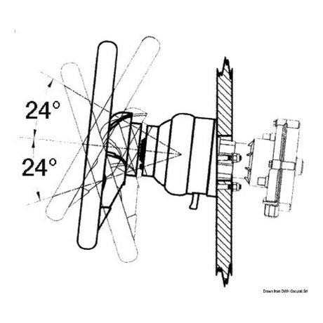 Ultraflex Timoneria rotativa singola T81