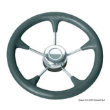 Osculati Soft polyurethane steering wheel with stainless steel spokes 45.127.01