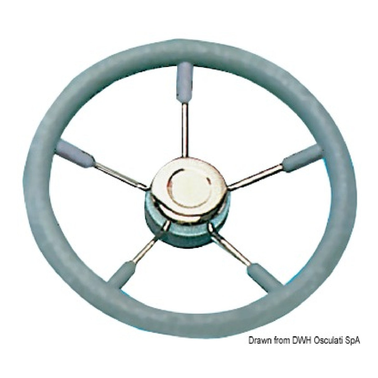 Volante Osculati con radios de acero inoxidable 45.129.32