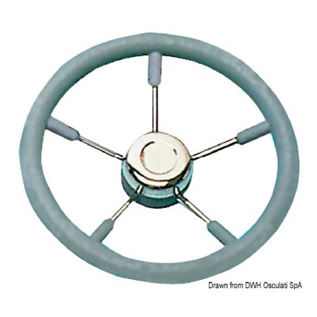 Osculati Steering wheel with stainless steel spokes 45.129.32