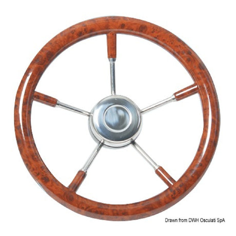 Osculati Steering wheel with stainless steel spokes 45.129.32
