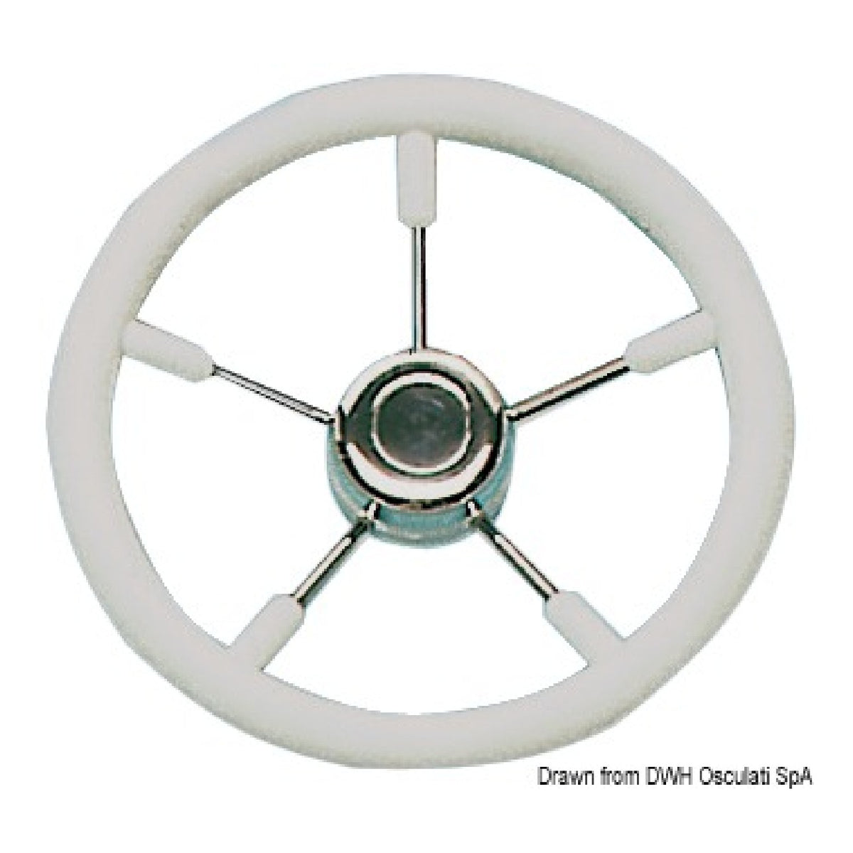 Osculati Volante con razze in acciaio inox 45.129.32