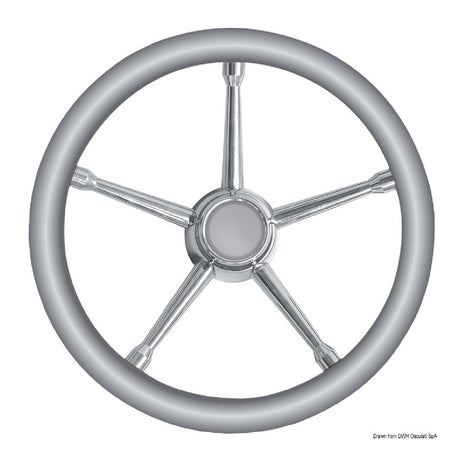 Osculati Volante con razze in Acciaio Inox 350 mm 45.135.01